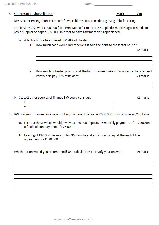 Pearson BTEC Level 3 National Certificate in Business Unit 3: Personal